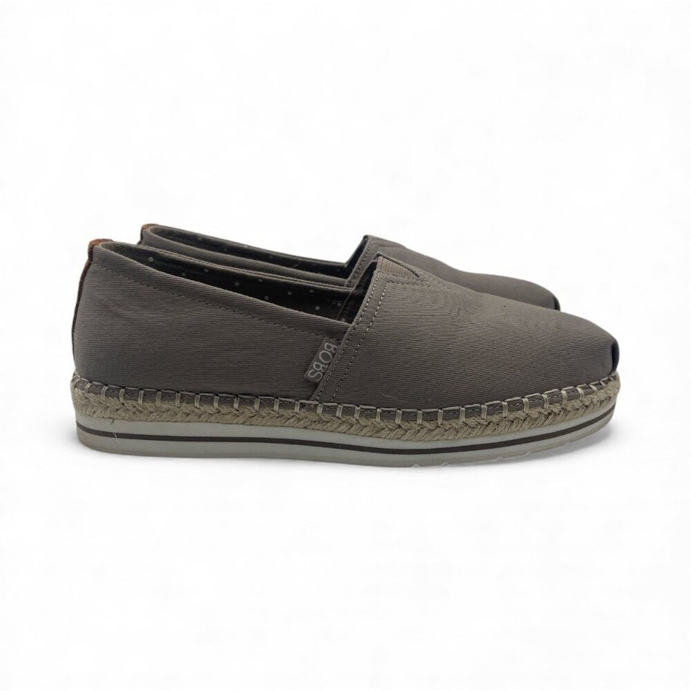 BOBS by Skechers Women's Size 7 Breeze Memory Foam Slip-on Shoes 32719 Natural